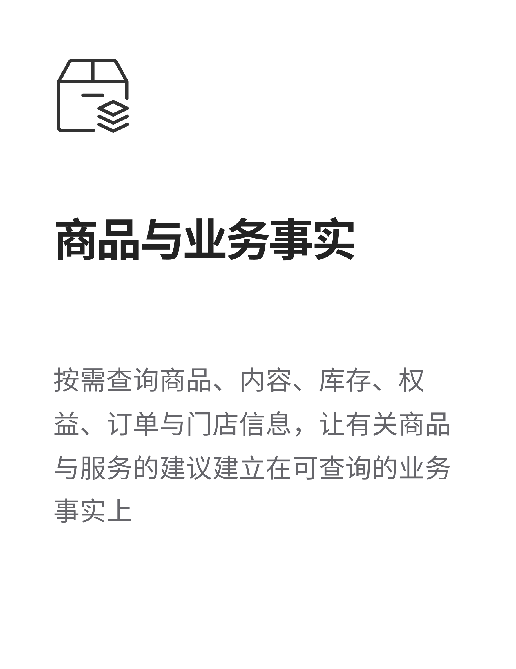 商品与业务事实